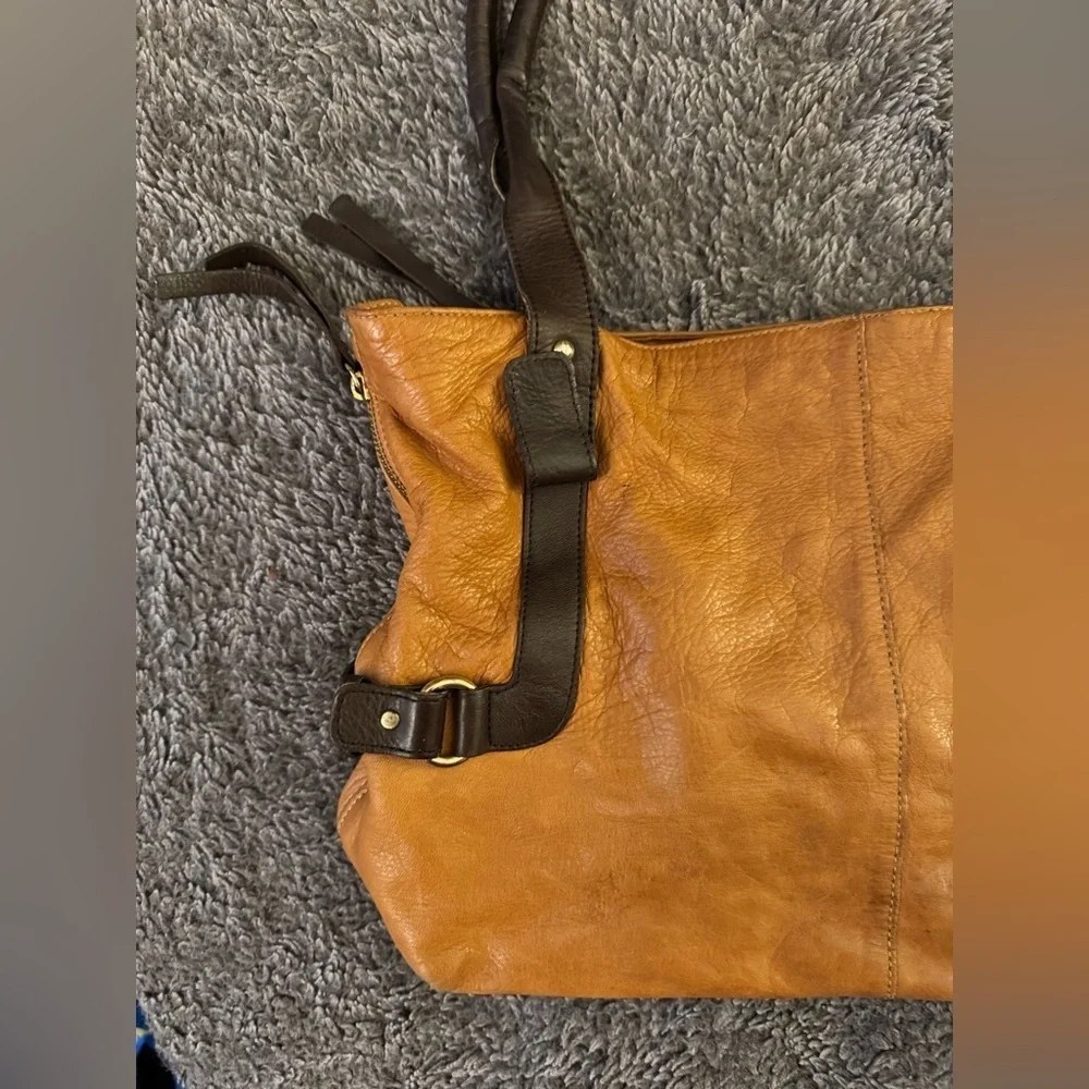 VALENTINA Brown Leather Shoulder Bag